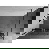 Mexen Kioto+ dušo sienelė su lentyna ir bėgeliu 100 x 200 cm, Skaidrus/Juodas raštas 8 mm, Juoda - 800-100-121-70-78