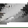 Mexen Kioto+ dušo sienelė su lentyna ir bėgeliu 140 x 200 cm, Skaidrus/Juodas raštas 8 mm, Juoda - 800-140-121-70-78