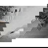 Mexen Kioto+ dušo sienelė su lentyna ir bėgeliu 80 x 200 cm, Skaidrus/Baltas raštas 8 mm, Juoda - 800-080-121-70-85