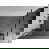 Mexen Kioto+ dušo sienelė su lentyna ir bėgeliu 80 x 200 cm, Skaidrus/Baltas raštas 8 mm, Juoda - 800-080-121-70-85
