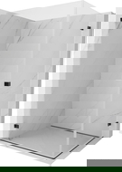 Mexen Lunar-B Duo dušo kabina su atveriamomis durimis 90 x 70 cm, skaidri, juoda - 832-090L-070P-70-00