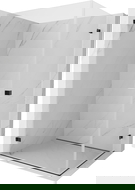 Mexen Lunar-B Dviguba dušo kabina, varstoma 80 x 75 cm, skaidri, juoda - 832-080L-075P-70-00