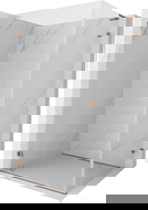 Mexen Lunar-B L dušo kabinos kairysis atveriamas 90 x 70 cm, skaidrus, rožinis auksas - 832L-090-070-60-00-L