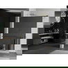 Mexen Kioto+ dušo sienelė su lentyna ir bėgeliu 70 x 200 cm, Veidrodis 8 mm, Auksinė - 800-070-121-50-50