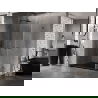 Mexen Lunar-B Duo dušo kabina, atidaroma 90 x 80 cm, skaidri, ginklų metalas - 832-090L-080P-95-00