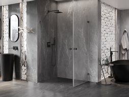 Mexen Lunar-B Duo dušo kabina varstoma 95 x 90 cm, skaidri, gun metal - 832-095L-090P-95-00