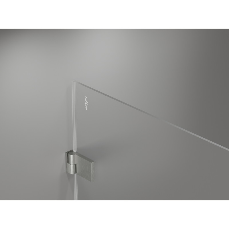 Mexen Lunar-B Duo varstoma dušo kabina 85 x 70 cm, skaidri, šlifuotas nikelis - 832-085L-070P-97-00