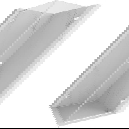 Mexen Lunar-B L pakabinamas dušo kabinas atveriamas dešinės pusės 80 x 80 cm, permatomas, baltas - 832L-080-080-20-00-P