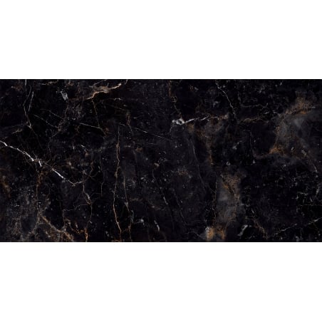 Mexen Champion Black glazūruota rektifikuota G1, grindų-sienų plytelė 120 x 60 cm, aukštas blizgesys - TL202-120-060-00