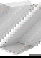 Mexen Lunar-B L dušo kabina atveriama kairė 100 x 70 cm, permatoma, šlifuotas varis - 832L-100-070-65-00-L