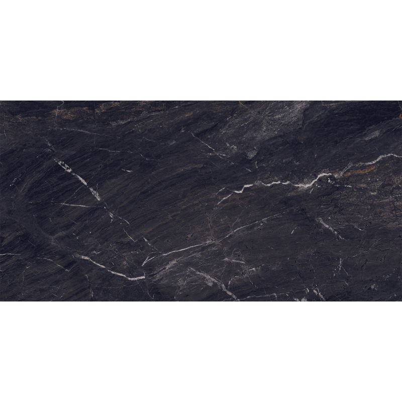Mexen Sintra Black glazūruotas, rektifikuotas G1 plytelė, grindų ir sienų 120 x 60 cm, aukštas blizgesys - TL204-120-060-00