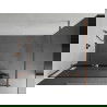 Mexen Kioto+ dušo sienelė su lentyna ir bėgeliu 90 x 200 cm, Skaidrus 8 mm, Rožinio aukso - 800-090-121-60-00