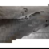 Mexen Lunar-B L lankstoma kairine dušo kabina 80 x 80 cm, skaidri, pilkai šepečiuota - 832L-080-080-66-00-L