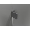 Mexen Lunar-B L kairiosios pusės dušo kabina 85 x 80 cm, skaidri, šlifuota ginklų pilka - 832L-085-080-66-00-L