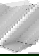 Mexen Lunar-B L kairiosios pusės dušo kabina 85 x 80 cm, skaidri, šlifuota ginklų pilka - 832L-085-080-66-00-L