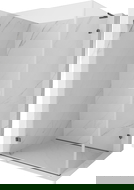 Mexen Lunar-B L kairinė dušo kabina kairė 95 x 80 cm, skaidri, šlifuota pilka - 832L-095-080-66-00-L