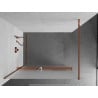 Mexen Kioto+ dušo sienelė su lentyna Walk-in 70 x 200 cm, matinė, rožinis auksas - 800-070-121-60-30