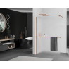 Mexen Kioto+ dušo pertvara su lentyna Walk-in 90 x 200 cm, matinė, rausvo aukso - 800-090-121-60-30