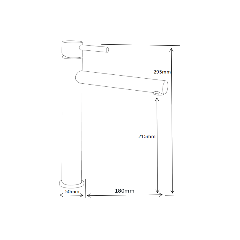 Mexen Elba aukštas praustuvo maišytuvas, rožinis auksas - 74110-60