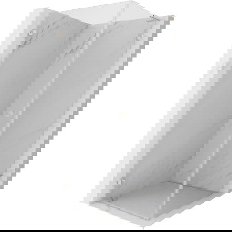 Mexen Lunar-B L dušo kabina atidaroma kairė 70 x 70 cm, skaidri, šlifuotas nikelis- 832L-070-070-97-00-L