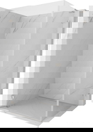 Mexen Lunar-B L atveriama kairė dušo kabina 85 x 80 cm, skaidri, šlifuotas nikelis- 832L-085-080-97-00-L