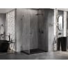 Mexen Lunar-B dušo kabina varstoma dešinė 90 x 80 cm, skaidri, ginklų metalas - 832-090-080-95-00-P