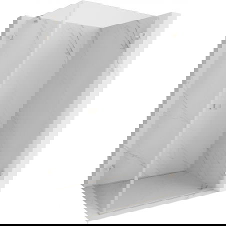 Mexen Lunar-B dešinės pusės dušo kabina 90 x 70 cm, skaidri, šlifuotas nikelis - 832-090-070-97-00-P