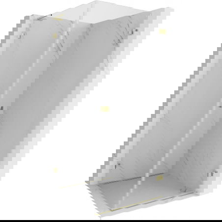 Mexen Lunar-B L atveriama dešinioji dušo kabina 90 x 90 cm, permatoma, aukso spalvos - 832L-090-090-50-00-P