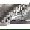 Mexen Lunar-B dušo kabina atidaroma dešinė 80 x 80 cm, permatoma, matinio nikelio - 832-080-080-97-00-P