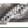 Mexen Lunar-B dušo kabina atidaroma dešinė 80 x 80 cm, permatoma, matinio nikelio - 832-080-080-97-00-P