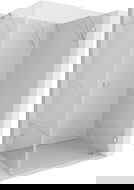 Mexen Lunar-B dešinės pusės atsidaranti dušo kabina 100 x 80 cm, permatoma, šlifuotas nikelis - 832-100-080-97-00-P