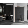 Mexen Kioto+ dušo pertvara su lentyna Walk-in 100 x 200 cm, veidrodis, rožinio aukso - 800-100-121-60-50