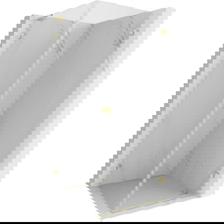 Mexen Lunar-B L atidaroma dušo kabina dešinė 70 x 70 cm, skaidri, šepečiu paauksuota - 832L-070-070-55-00-P