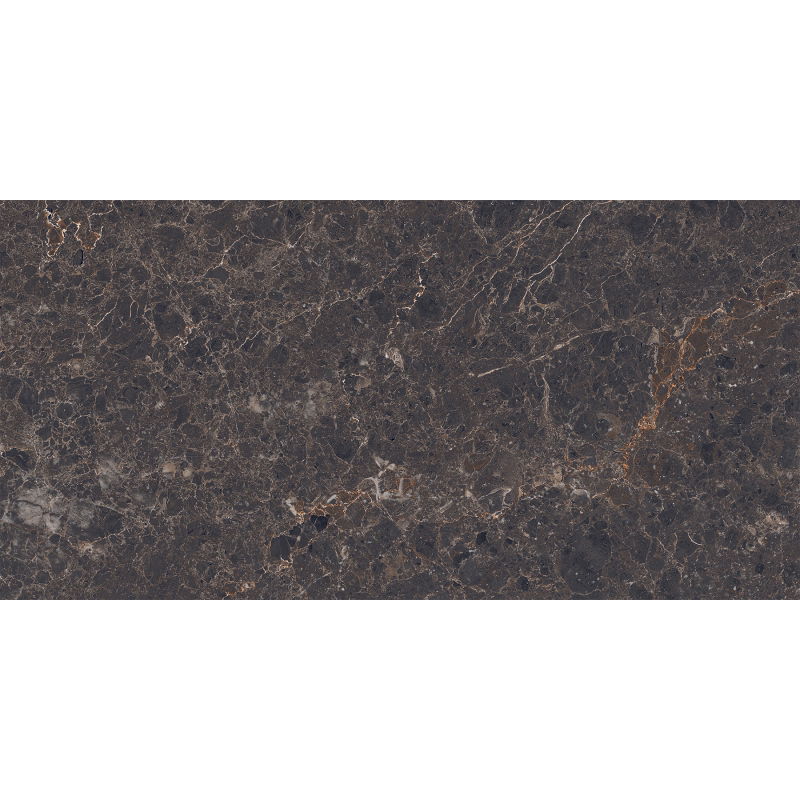 Mexen Slik Emperador Brown akmens masės plytelės, glazūruotos, 120 x 60 cm, aukštas blizgesys - TL207-120-060-00