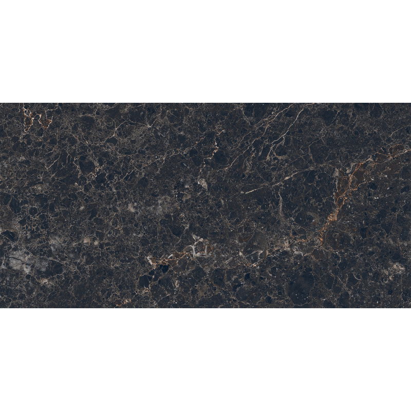Mexen Slik Emperador Black glazūruota rekt. G1, grindų-sienų plytelė 120 x 60 cm, blizgi - TL207-120-060-01