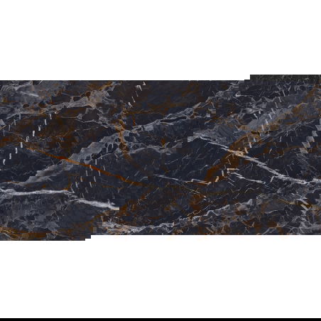 Mexen Orlo Black glazūruotas rekt. G1, grindų-sienų plytelė 120 x 60 cm, aukštas blizgesys - TL211-120-060-00