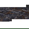Mexen Orlo Black glazūruotas rekt. G1, grindų-sienų plytelė 120 x 60 cm, aukštas blizgesys - TL211-120-060-00