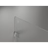 Mexen Lunar-B L dešimtukas atverčiama dušo kabina dešinė 90 x 70 cm, skaidri, šlifuotas nikelis - 832L-090-070-97-00-P