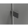 Mexen Lunar-B L dešinė pusė, varstomi dušo durys 75 x 70 cm, permatomas, šautinis metalas - 832L-075-070-95-00-P