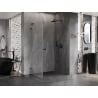Mexen Lunar-B L dešinė pusė, varstomi dušo durys 75 x 70 cm, permatomas, šautinis metalas - 832L-075-070-95-00-P