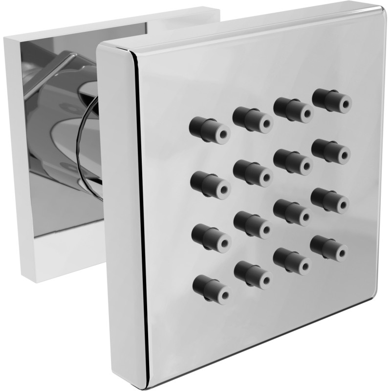 Mexen Cube šoninis paviršinis purkštukas, chromo spalvos - 79360-00