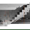 Mexen Kioto+ dušo sienelė su lentyna ir bėgeliu 140 x 200 cm, Skaidrus/Juodas raštas 8 mm Rožinio aukso - 800-140-121-60-78