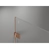 Mexen Lunar-B L prausimosi kabina su dešiniais varstomais 95 x 70 cm, skaidrus, šlifuotas varis - 832L-095-070-65-00-P