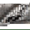 Mexen Lunar-B L dešinė atveriama dušo kabina 90 x 90 cm, skaidri, šlifuotas varis - 832L-090-090-65-00-P