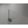 Mexen Lunar-B L dešinė atsidaranti dušo kabina 75 x 70 cm, skaidri, šlifuota ginklė pilka - 832L-075-070-66-00-P