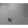 Mexen Lunar-B L dešinės pusės prabangus dušo kabinas 80 x 80 cm, skaidrus, šlifuotas pilkas - 832L-080-080-66-00-P