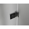 Mexen Lunar-B L dešinės pusės prabangus dušo kabinas 80 x 80 cm, skaidrus, šlifuotas pilkas - 832L-080-080-66-00-P