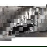 Mexen Lunar-B L dešinė virdulio formos dušo kabina 90 x 80 cm, skaidri, pilka šukuota - 832L-090-080-66-00-P