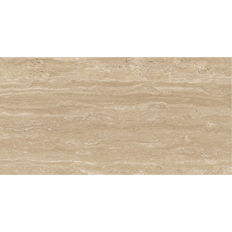 Mexen Neo Travertino Beige glazūruotas, rektifikuotas G1 akmuo, grindų ir sienų plytelės 120 x 60 cm, matinis - TL302-120-060-00