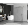 Mexen Kioto laisvai stovinti dušo siena 160 x 200 cm, skaidrus 8 mm, chromas - 800-160-002-01-00